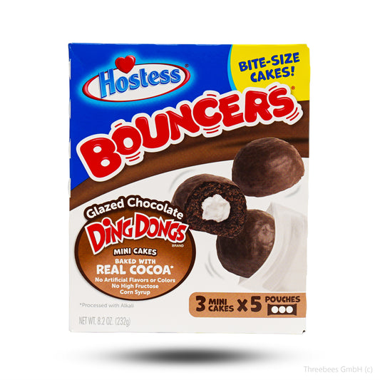 Hostess Bouncers Ding Dong 3 mini Cakes 5er 232g